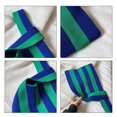 thumbnail image 2 of Stripe Pattern Lady Shoulder Bag Hand Bag Women Totes Capacity Fall Satchel Bag Green Blue, 2 of 9