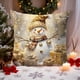 thumbnail image 5 of 45 X 45cm Christmas Pillow Cover Holiday Decoration Sofa Decoration Pillow Cushion Cover, 5 of 6