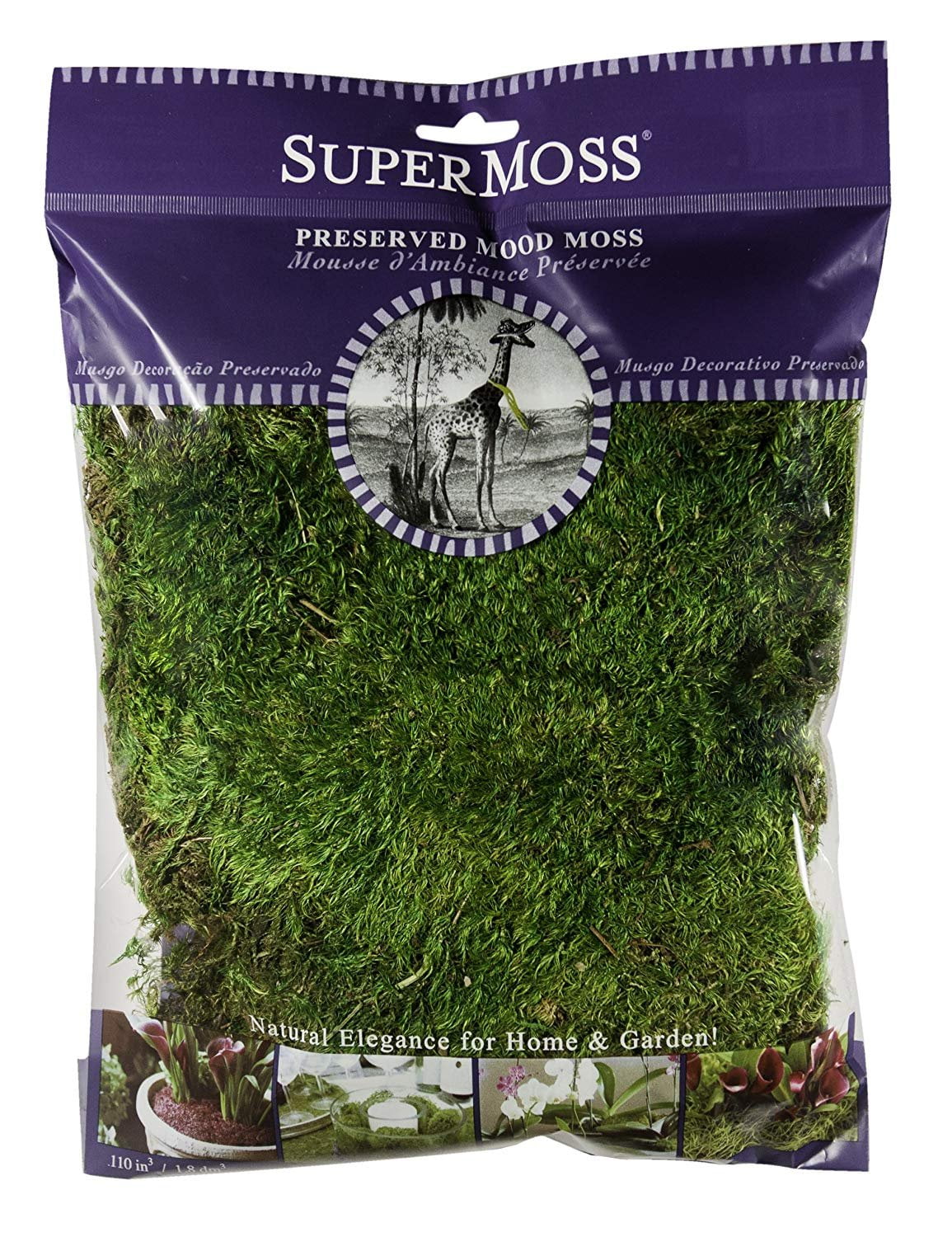 Super Moss 7 59834 21542 4 B00I6AJFQ6, 120 in3 Bag (Appx. 4oz), Fresh