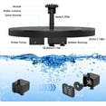 thumbnail image 4 of Fuente solar flotante para exteriores de 3,5 W, bomba solar para estanque con batería y 6 boquillas, ideal para baño de pájaros, acuarios y fuentes de jardín., 4 of 5
