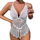 thumbnail image 1 of Gibobby Ropa sexy de mujer para sexo Lenceria Sexy para Mujer Transparente Ropa Interior Lenceria Vestidos de Mujer Sexis Bralette y Tanga Conjunto Interior Mujer(Blanco, G), 1 of 5