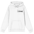 thumbnail image 6 of Batmanga Batman & Robin Riding Batmobile Long Sleeve White Adult Hooded Sweatshirt-XL, 6 of 7