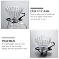 thumbnail image 2 of Luxshiny 2Pcs Transparent Glass Coffee Funnels For Home Brewing Kitchen Tool, 2 of 8