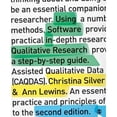 thumbnail image 1 of Pre-Owned Using Software in Qualitative Research: A Step-by-Step Guide (Paperback) 1446249735 9781446249734, 1 of 1