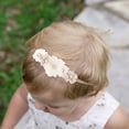 thumbnail image 5 of Baby Girl Floral Headbands- 3pcs Nylon Headband Handmade Flower Crown Elastic Hairband Newborn Toddler Hair Accessories Gifts for Girls, 5 of 6