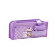 thumbnail image 2 of Pencil Case for Girls, Kids Large Capacity Cute Pencil Box with Compartments School Organizer Pen Pouch,Back to School Essentials,Purple, 2 of 7