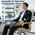 thumbnail image 6 of Seat Cushion with Back Support Memory Foam Pads for Truck Driver Office Chair Cushion Home Chair Cushion Car Non Slip Pad for Office Workers Car Drivers (Dark Grey), 6 of 7