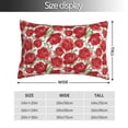 thumbnail image 2 of KLL Rose Flowers Pillow Covers Envelope Closure,Super Soft and Cozy Fuzzy Fleece Pillow Case Cover (No pillow core） 14"x20", 2 of 5