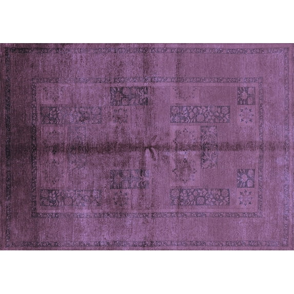 Ahgly Company Indoor Rectangle Oriental Blue Industrial Area Rugs, 5' x 7'