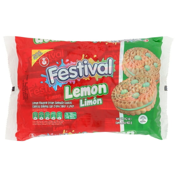 Pack of 12, Festival Lemon Cookies, 14.21 oz