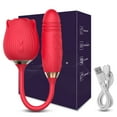 thumbnail image 6 of TLUDA  Rose Toys Sucking Vibrator Thrusting G Spot Stimulator for Women Red, 6 of 6