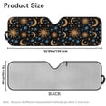 thumbnail image 3 of FUIALDOLG Front Windshield Sun Shade Yellow Blue Moon&Stars Foldable Car Sun Shade Fit for SUV Truck Off-road Vehicle, Keep Car Interior Cooler, 3 of 7