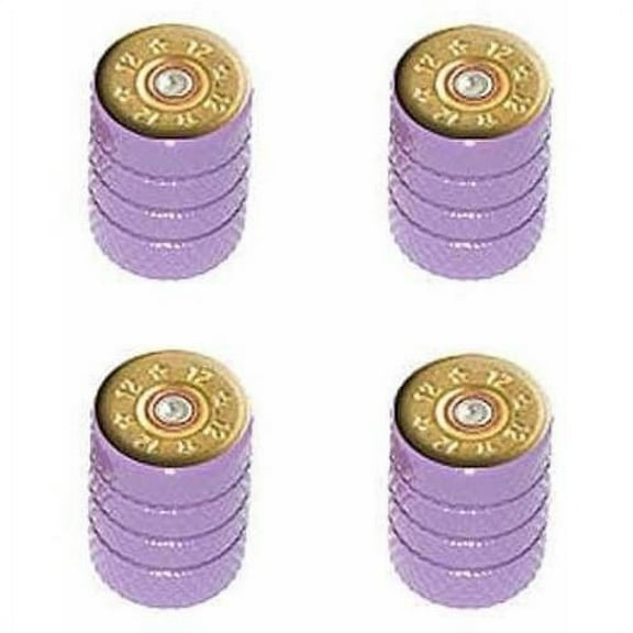 12 Gauge Bullet Shell Ammo Tire Rim Wheel Aluminum Valve Stem Caps, Multiple Colors