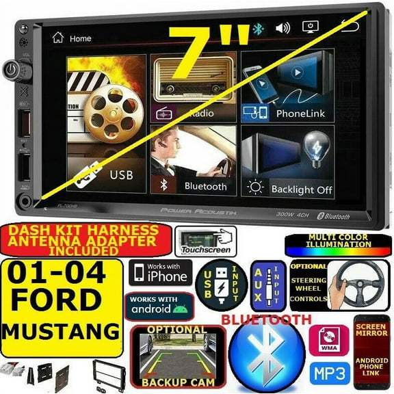 01 02 03 04 FORD MUSTANG BLUETOOTH TOUCHSCREEN VIDEO USB CAR Radio Stereo
