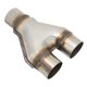 thumbnail image 1 of Puntas de Tomo de Escape de Acero inoxidable en forma de y, 1 Entrada, 2 Salidas, Conector Adaptador de Punta de Extreme de Silenciador Universal para de Escape de, 1 of 7