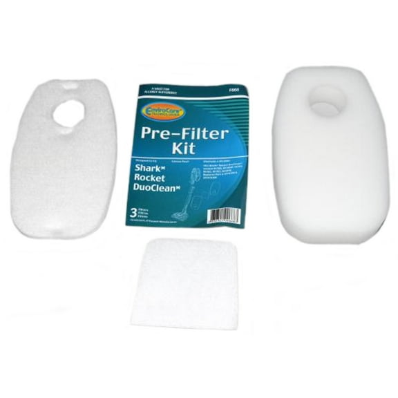 Envirocare Pre Motor Filter Kit Designed To Fit Shark HV380 Rocket DuoClean F668