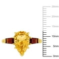 thumbnail image 2 of Everly Women's Citrine and Garnet 14k Yellow Gold Ring, 2 of 8