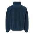 thumbnail image 2 of Burnside Mens Polar Fleece Quarter-Zip Pullover, XL, Navy, 2 of 4