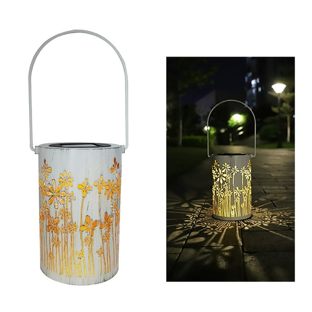 Solar Powered Lantern Light Retro Table LEDs Candle Lamp IP44 Water