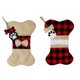 thumbnail image 1 of 2 uds. Medias de Navidad para perros y mascotas, medias para mascotas con forma de hueso a cuadros de arpillera, medias colgantes clásicas para decoraciones navideñas brillar Electrónica, 1 of 5