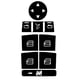 thumbnail image 4 of Speravity Reutilizable Car Auto Window Control y Radio Botones Cover Trim Sticker Kit para W204 C250 C300 C350 Automoción decorativa y accesorios, 4 of 6