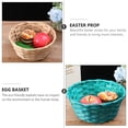 thumbnail image 3 of MIANGASTORE 1 Set 4 Pcs Colorful Bamboo Egg Baskets Easter Props Children's Day Baskets, 3 of 8