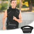 thumbnail image 2 of Black Black Compact Waist Pack 1024X512X039 Inch With Multiple Compartments For Travel, 2 of 6