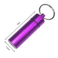 thumbnail image 4 of YAOMOBB Emergency Tablet Storage Box Portable Sealed Jar Keychain with Screw Lid Aluminum Alloy Waterproof Mini Tablet Storage Bottle, 4 of 6