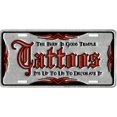thumbnail image 1 of Plaque d'Immatriculation en Métal Tatouages Decore It, 1 of 3