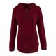 thumbnail image 3 of Sudadera con capucha de mujer con botones y cordón FleinngHoz JD710495529, 3 of 7