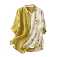 thumbnail image 3 of Pompotops Chemise Décontractée Imprimée à Manches Longues à Boutons pour Femmes en Solde, 3 of 8