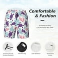 thumbnail image 5 of Haiem Ornamental Turtles Mens Swim Trunks with Compression Liner 2 in 1 Swimming Shorts Stretch Swimwear Quick Dry,Board Shorts-Small, 5 of 9