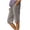 9# Gray, variant on Cotton Linen Bermuda Shorts for Women Capri Pants Petite Pull on Knee Length Pants Summer Beach Long Shorts Beach Lounge Ladies Pedal Pushers 13" 14" 15" Inseam Dark Blue L