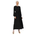 thumbnail image 2 of Black - Crew neck - Unlined - Modest Dress - Refka, 2 of 5