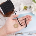 thumbnail image 6 of 20 Meters 5.0mm Flat Soft Skinny Elastic Cord Nylon Fabric Stitched Stretchy Lycra Cord (Black), 6 of 8