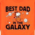 thumbnail image 3 of Peanuts - Best Dad In The Galaxy Snoopy - Men's Crew Neck Fleece Pullover, 3 of 7
