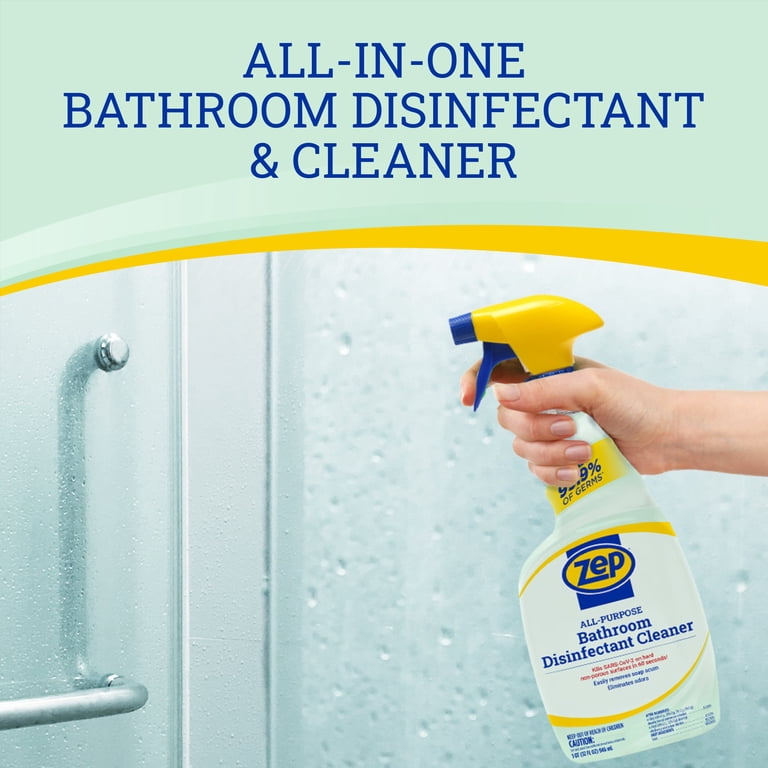 Zep, All-Purpose Bathroom Disinfectant Cleaner, 32 Fl. oz. (6 Pack