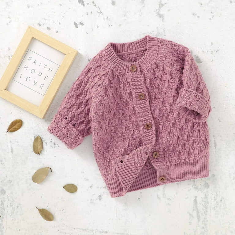 RIBBED KNIT CARDIGAN LONG SLEEVES PINK, NEWBORN RIBBED KNIT CARDIGAN LONG SLEEVES PINK, NEWBORN