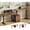 Black+Brown, variant on 94'' Standing Desk with 4 Drawers for Home Office, Modern Height Adjustable Computer Desk, Long Two Person Desk