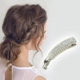 thumbnail image 2 of Unique Bargains Fashion Banana Clip Hairdo Clip 1 Pc White, 2 of 5
