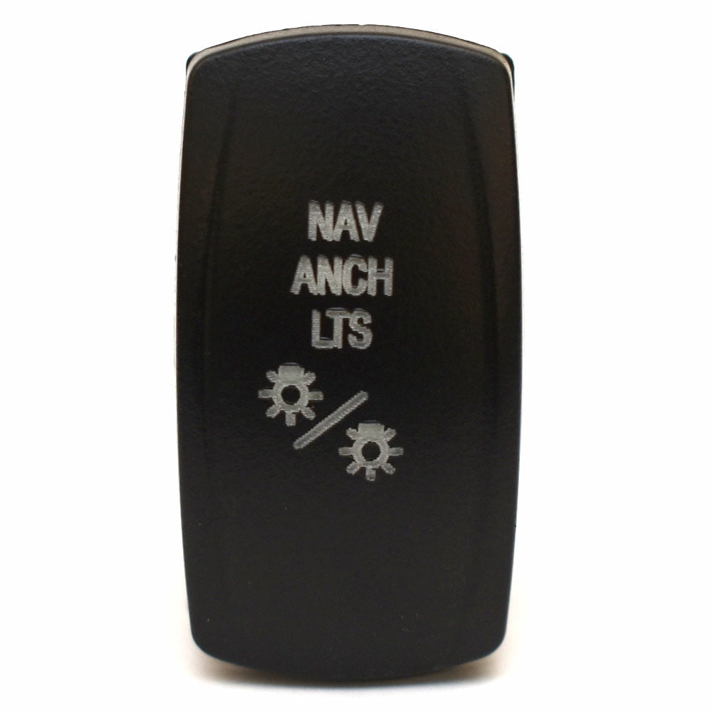 Carling On/Off/On Contura V Boat Rocker Switch | Nav/Anch LTS 7-Spade