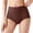 Coffee, variant on ZNQHFRE Women Menstrual Panties High Waisted 3 Layer Breathable Leakproof Period underwear Silver L