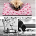 thumbnail image 3 of Dog Food Mats for Floors, Absorbent and Quick-Drying Pet Cat Food Mat,Anti-Fouling and Easy-to-Clean Pet Feeding Mat,Dog Bowl Mat for Messy Drinking Water Bowls.12 x20,Pink Heart, 3 of 6
