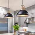 thumbnail image 7 of Hesmind Ceiling Pendant Light with Diffuser 12 Inches Vintage Industrial Pendant Light Fixture for Kitchen Island Black Farmhouse Pendant Light for Pool Tables Hanging Fixture, 7 of 7