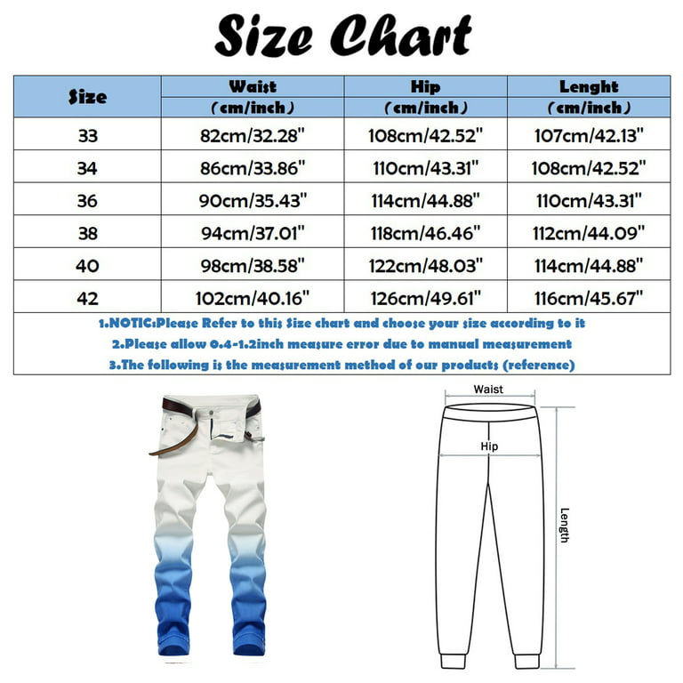 Band 13 12 Year Old Male Casual Mid Waist Tight Jeans Pant Gradient Print  Zipper Fly Pocket Pencil Pant Trousers
