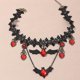 thumbnail image 1 of Collar temático de Halloween Gargantilla gótica de encaje negro Collar con colgante de fantasma de calabaza Collar de capas largas Collares con colgante de murciélago para disfraz de Halloween Acc, 1 of 4