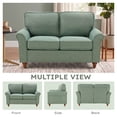 thumbnail image 5 of Bonzy Home 2-Pack 57'' Loveseat Sofa, 2-Seater Couch for Living Room, Comfy Upholstered Sofa Couch for Small Space, Apartment, Office, Green, 5 of 8