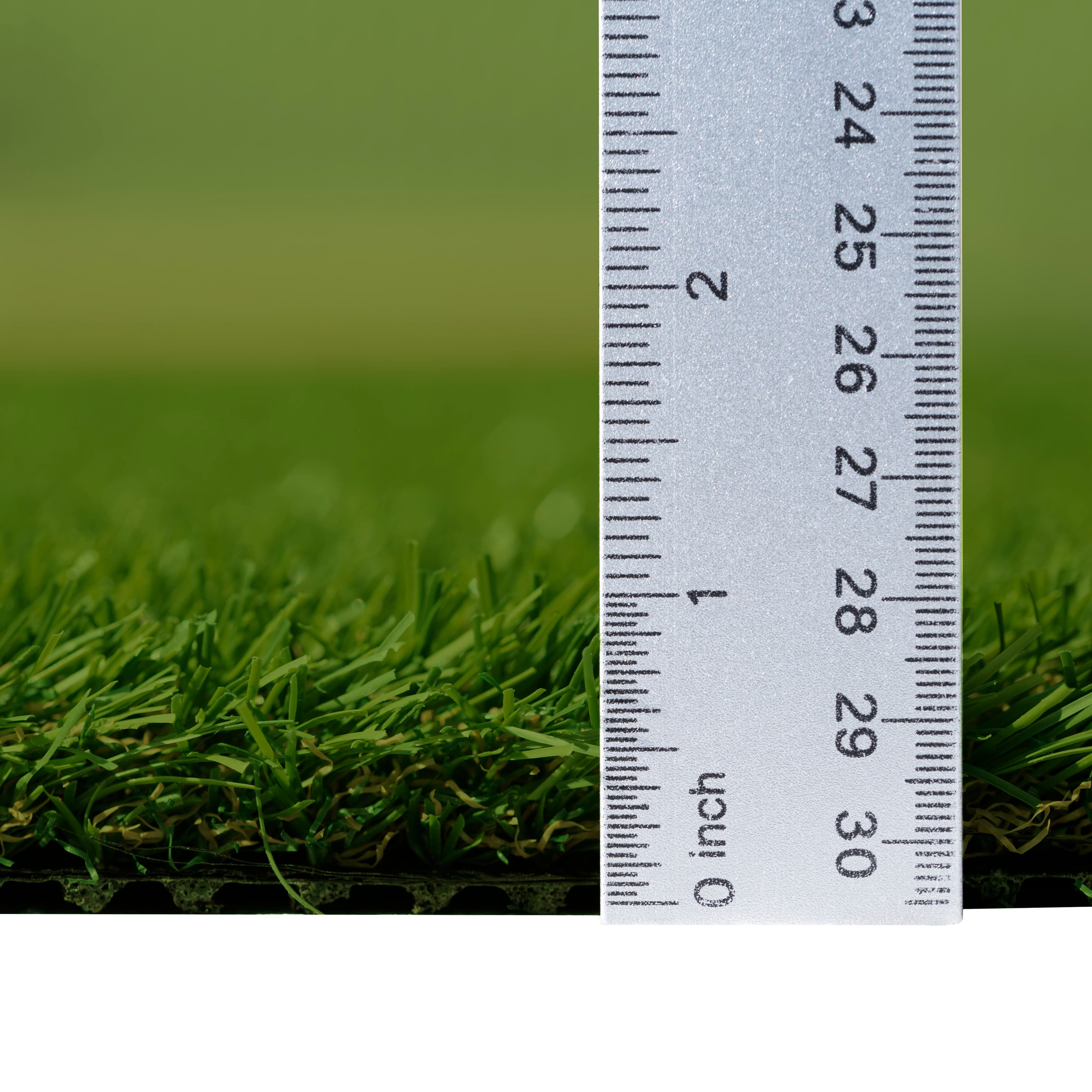 Emerald Green 4 in. Width X 4 in. Length x 28 Mm Thick Sample Pre Cut Artificial Grass Turf Roll