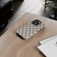 thumbnail image 3 of Cream Checkered Tough iPhone 15 Case iPhone 14 Case-iPhone-iPhone Case, 3 of 3