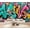Color 4, variant on Graffiti Wallpaper Colorful Graffiti Lettering Brick Peel and Stick Wall Murals 69"H x 96"W Removable PVC Wall Paper Self-Adhesive Wall Paintings Art Decor for Bedroom Living Room
